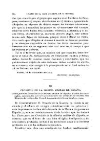 Portada:Cronicón de la marina militar de España / Antonio Blázquez