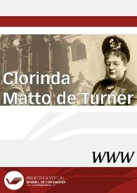 Portada:Clorinda Matto de Turner / directora, Eva M.ª Valero Juan