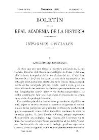 Portada:Antigüedades ebusitanas / José Ramón Mélida