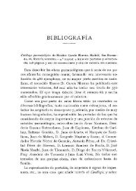 Portada:Catálogo paremiológico de Melchor García Moreno / Juan Pérez de Guzmán y Gallo