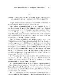 Portada:Sobre la encomienda de número de la Orden Civil de Alfonso XII al publicista D. Víctor Espinós / Jerónimo Bécker