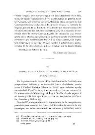 Portada:Tarifa, y la política de Sancho IV de Castilla [II] (Continuación) / Mercedes Gaibrois de Ballesteros