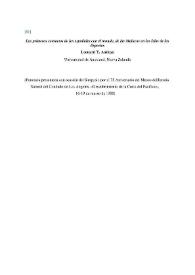 Portada:Los primeros contactos de los españoles con el mundo, de las Molucas en las Islas de las Especies / Leonard Y. Andaya