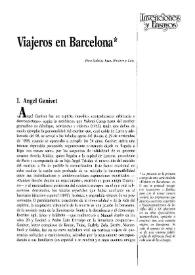 Portada:Viajeros en Barcelona (I) / Adolfo Sotelo Vázquez