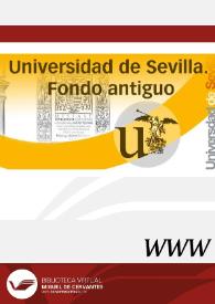Portada:Universidad de Sevilla. Fondo antiguo