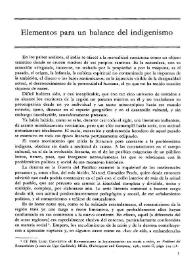 Portada:Elementos para un balance del indigenismo / Gerardo Mario Goloboff