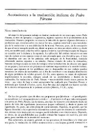 Portada:Acotaciones a la traducción italiana de \"Pedro Páramo\" / Elvira Dolores Maison