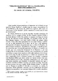 Portada:\"Tirano Banderas\" en la narrativa hispanoamericana: (La novela del dictador, 1926-1976) / Bernardo Subercaseaux