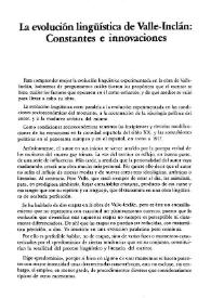Portada:La evolución lingüística de Valle-Inclán / José Manuel García de la Torre