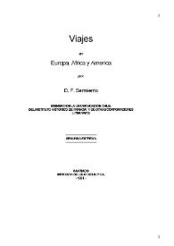 Portada:Viajes en Europa, África i América / por D. F. Sarmiento