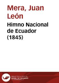 Portada:Himno Nacional de Ecuador (1845)