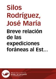 Portada:Breve relación de las expediciones foráneas al Estrecho de Magallanes / José María Silos Rodríguez