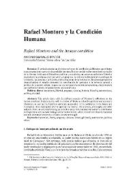 Portada:Rafael Montoro y la Condición Humana