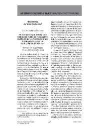 Portada:Revista de Hispanismo Filosófico, núm. 14 (2009). Información sobre investigación y actividades