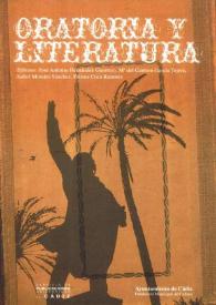 Portada:Oratoria y literatura: actas del IV Seminario Emilio Castelar / José Antonio Hernández Guerrero ...[et al], eds.