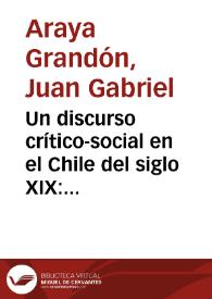 Portada:Un discurso crítico-social en el Chile del siglo XIX: Hostos