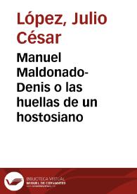 Portada:Manuel Maldonado-Denis o las huellas de un hostosiano