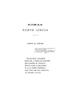 Portada:Rimas [1871] / Esteban Echeverría