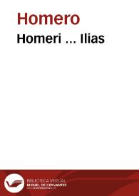 Portada:Homeri ... Ilias / per Laurentium Vallam latio donata