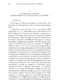 Portada:Academia de la Historia Correspondiente en Venezuela de la de Madrid / Emilio de Palacios