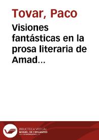 Portada:Visiones fantásticas en la prosa literaria de Amado Nervo