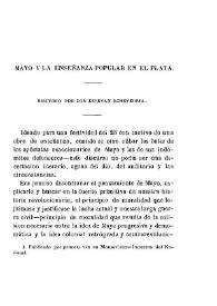 Portada:Mayo y la enseñanza popular en el Plata [1873]