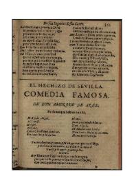 Portada:El hechizo de Sevilla / de Don Ambrosio de Arce