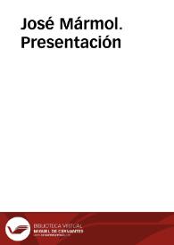 Portada:José Mármol. Presentación