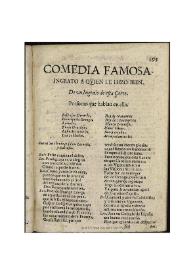 Portada:Ingrato a quien le hizo bien / de un Ingenio desta Corte