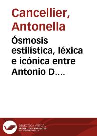 Portada:Ósmosis estilística, léxica e icónica entre Antonio D. Lussich y José Hernández / Antonella Cancellier