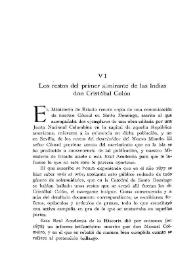 Portada:Los restos del primer Almirante de las Indias don Cristóbal Colón / Abelardo Merino