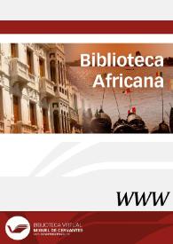 Portada:Biblioteca Africana / directora Josefina Bueno