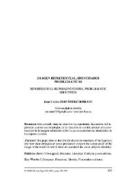 Portada:Imagen hipertextual, identidades problemáticas = Hipertextual representations, problematic identities / Juan Carlos Fernández Serrato