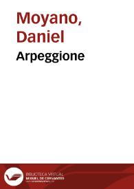 Portada:Arpeggione / Daniel Moyano