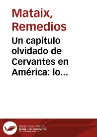 Portada:Un capítulo olvidado de Cervantes en América: lo quijotesco finisecular en José Asunción Silva