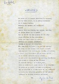 Portada:Origen (poema) / Agustín de Foxá