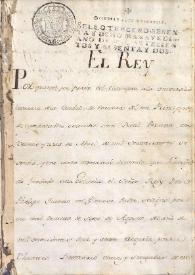 Portada:Confirmación de los Estatutos de la Real y Pontificia Universidad de Cervera por el Rey Carlos III, en el año 1762