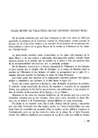 Portada:Plaza Mayor de Villanueva de los Infantes (Ciudad Real) / César Cort