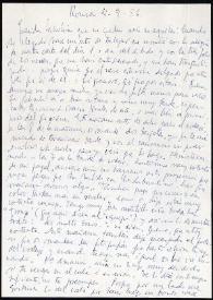 Portada:Carta de Francisco Rabal a su familia. Roma, 4 de septiembre de 1956