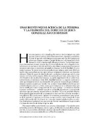 Portada:Unas breves notas acerca de la persona y la Filosofía del Derecho de Jesús González Amuchastegui (1959-2008)