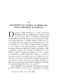Portada:Documentos del Archivo de Indias referentes a Bernardo de Balbuena / John Van Horne
