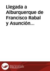 Portada:Llegada a Alburquerque de Francisco Rabal y Asunción Balaguer, narrada por "La Felipa"