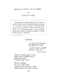Portada:Desde el umbral de un sueño / por Leopoldo Panero