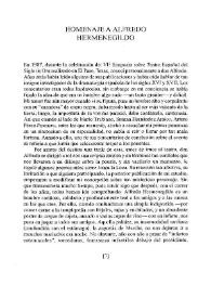 Portada:Homenaje a Alfredo Hermenegildo