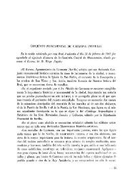 Portada:Conjunto monumental de Carmona (Sevilla) / Diego Angulo