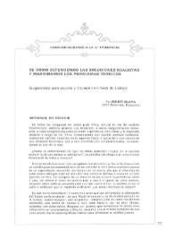 Portada:De cómo defendemos las soluciones realistas y marginamos los problemas teóricos / por Martí Olaya