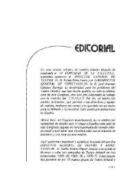 Portada:Boletín Iberoamericano de Teatro para la Infancia y la Juventud, núm. 12 (enero-abril 1979). Editorial
