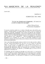 Portada:"La máscara de la realidad". Capítulo 2. "Escenificar una obra"