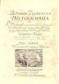 Portada:Leonardii Plukenety Phytographia. Volumen II