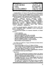 Portada:Informe del Congreso